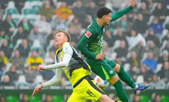 随着沃尔夫斯堡1-2，拜仁领先优势缩小至3分，德甲争冠白热化了