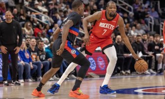 杜兰特32+7申京19+5杜伦18分 火箭终结活塞四连胜
