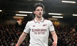 赖斯梅开二度，阿森纳3-2复仇伯恩茅斯5连胜，静待双蓝会自相残杀