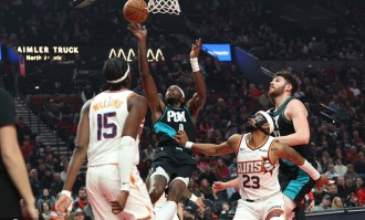 吉莱斯皮30+10克林根14+15 太阳送开拓者6连败